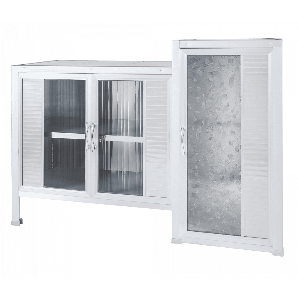 GlobalHouse CLOSE โต๊ะวางเตาแก็ส SENSE-Z120 ขนาด 120x50x91 ซม. สีเงิน สินค้าของแท้คุณภาพดี