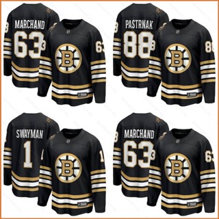 Fb 2023-24 NHL เสื้อกีฬาแขนยาว ลาย Boston Bruins ครบรอบ 100 ปี พลัสไซซ์