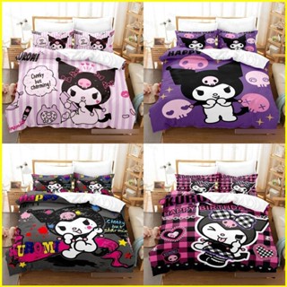 Yb3 ชุดเครื่องนอน ผ้าห่ม ปลอกหมอน ลาย Hello Kitty Kuromi Pompom Purin สําหรับห้องนอน บ้าน BY3