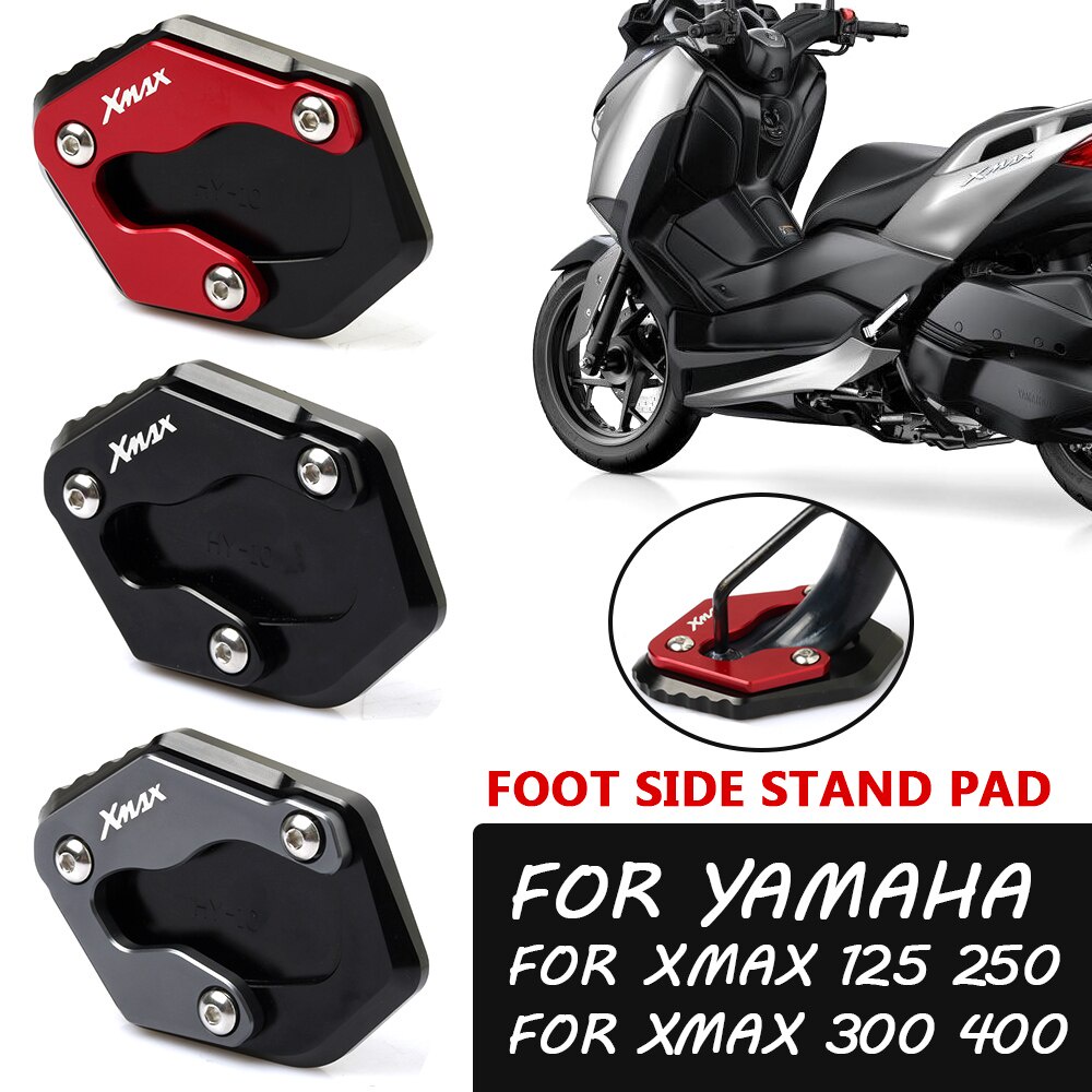 ขาตั้งข้างเท้า For Yamaha XMAX300 XMAX 300 X-MAX 125 250 400 2017-2024 ขาตั้งข้างแบบขยาย แผ่นรองขยาย ขาตั้ง