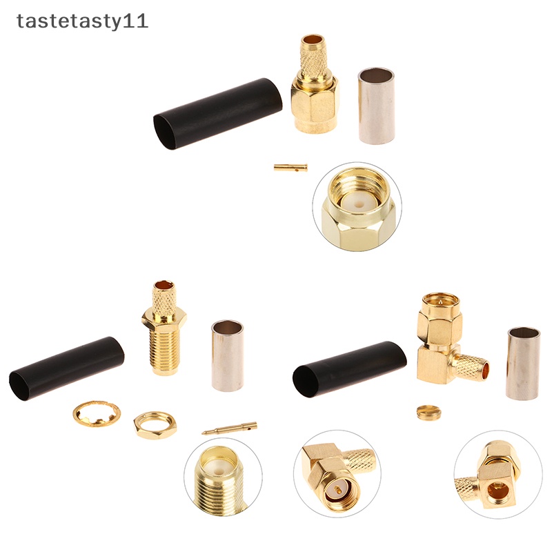 Ta RF อะแดปเตอร์เชื่อมต่อสายโคแอ็กซ์ SMA ตัวผู้ ตัวเมีย ความถี่สูง สําหรับ RG58 LMR195