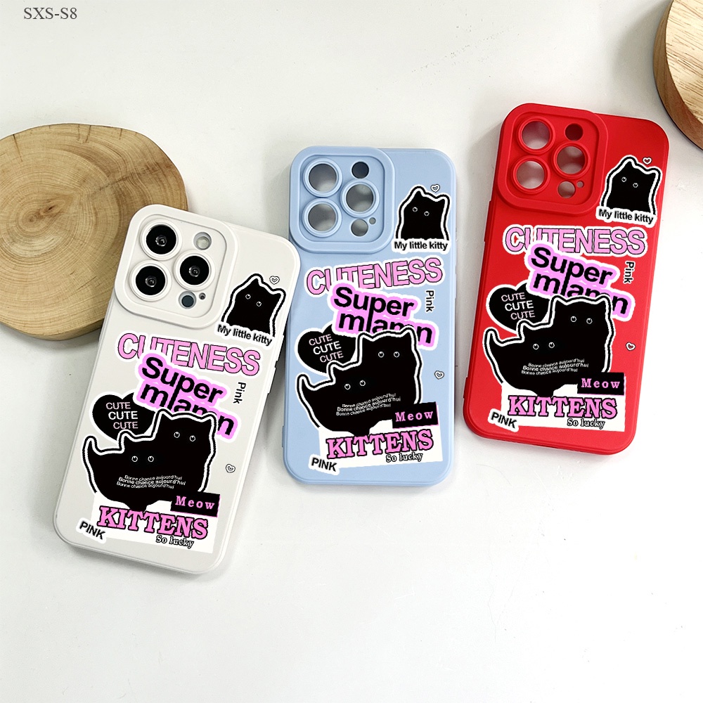 Samsung Galaxy S21 S20 S10 S9 S8 FE Plus Ultra S21+ S20+ 5G เคสซัมซุง สำหรับ Funny Cat เคส เคสโทรศัพท์