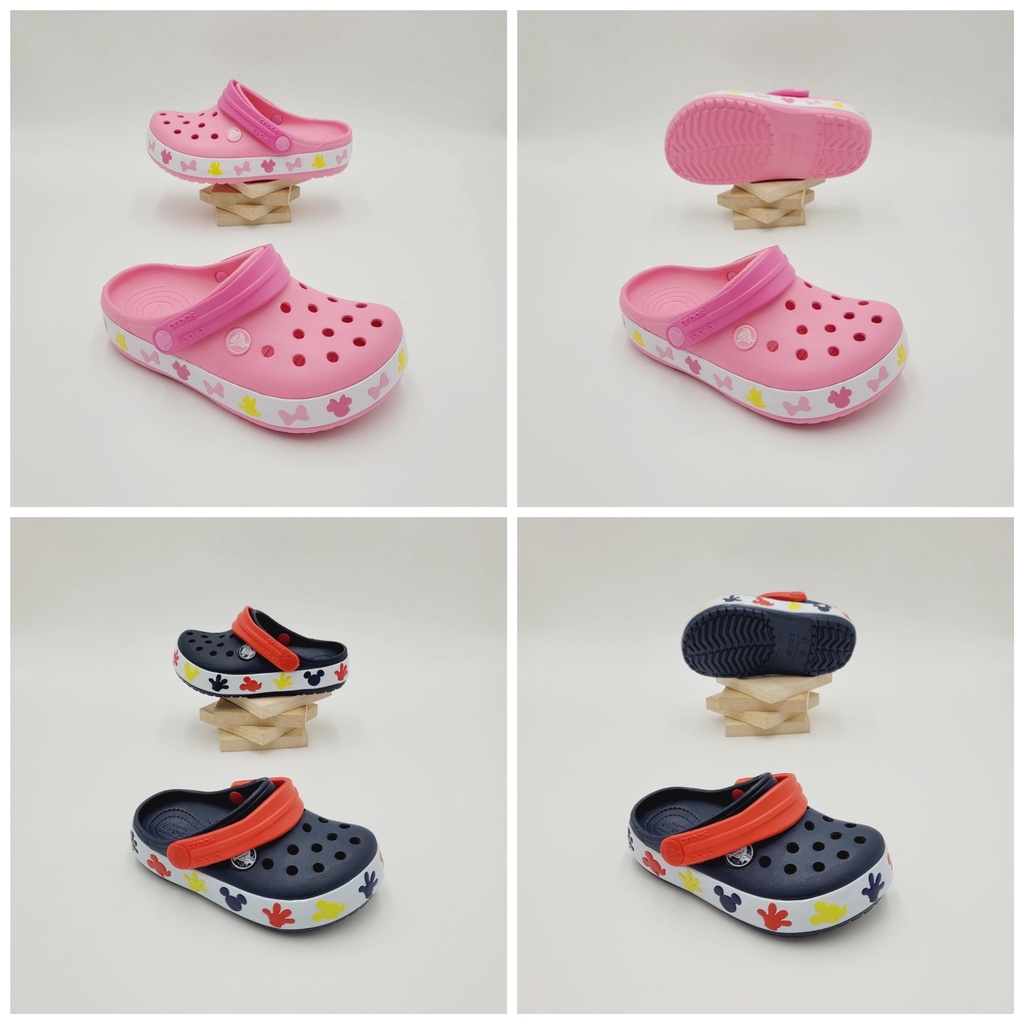 พร้อมส่ง !! รองเท้าลำลองแฟชั่น เด็ก สไตล์ Crocs Fun Lab Disney Mickey Clog Kids (Unisex)