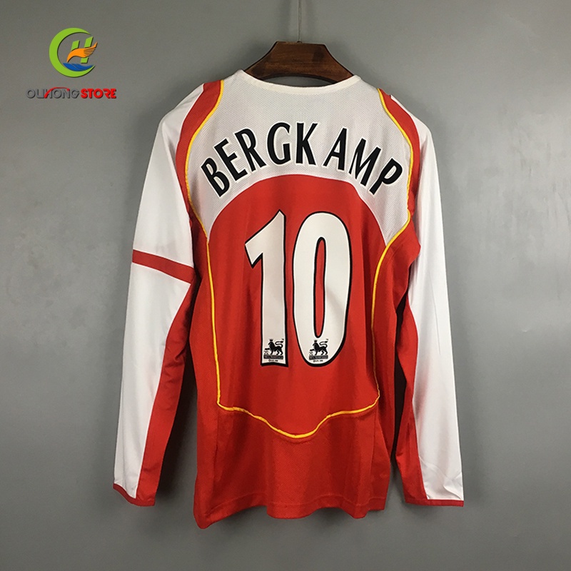 เสื้อเชิ้ตฟุตบอล แขนยาว สไตล์เรโทร 4/05 Arsenal Home henry Fits