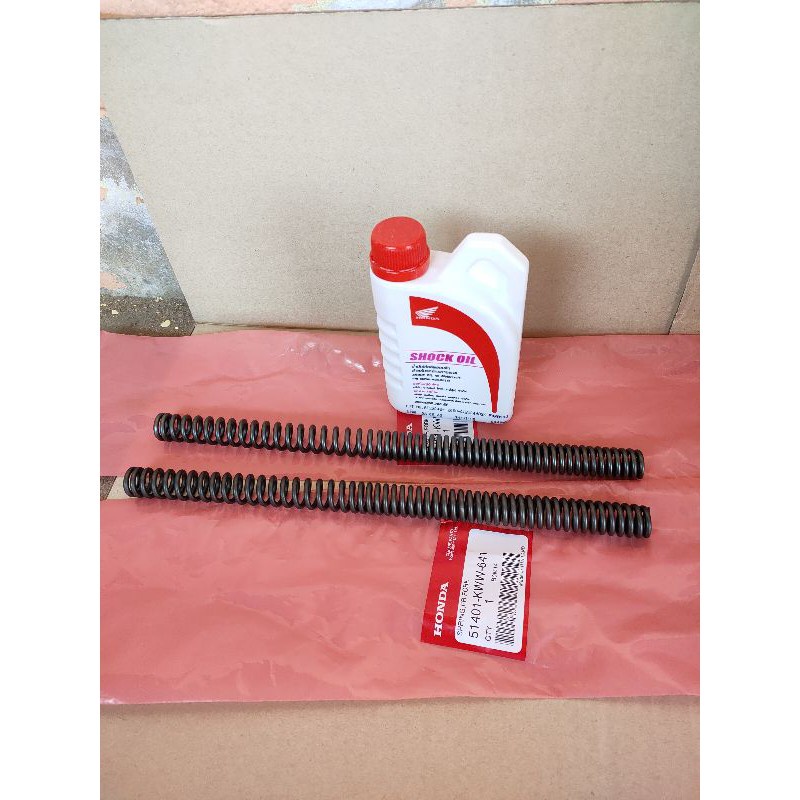 51401-KWW-641X2,08290M9900ZT9สปริงโช้คหน้าแท้เวฟ110i,รุ่นดิสก์หน้าปี2009-2018,2ข้างพร้อมน้ำมันโช้ค20