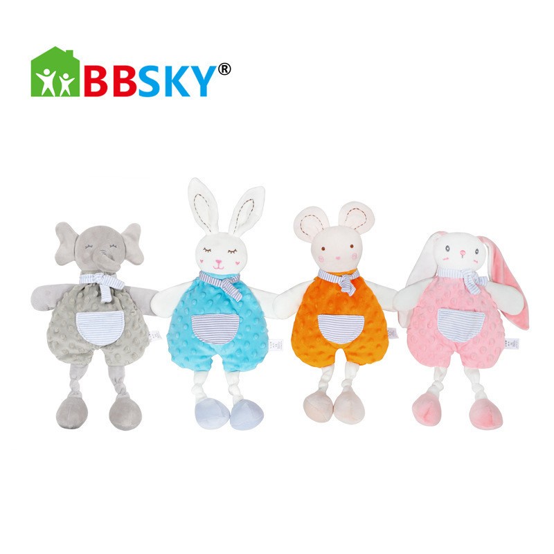ตุ๊กตาผ้ากัดเด็กทารก พร้อมส่ง  นุ่มมาก ทำให้เด็กหลับสบาย  มีกระต่ายขายาว และแบบอื่นๆ