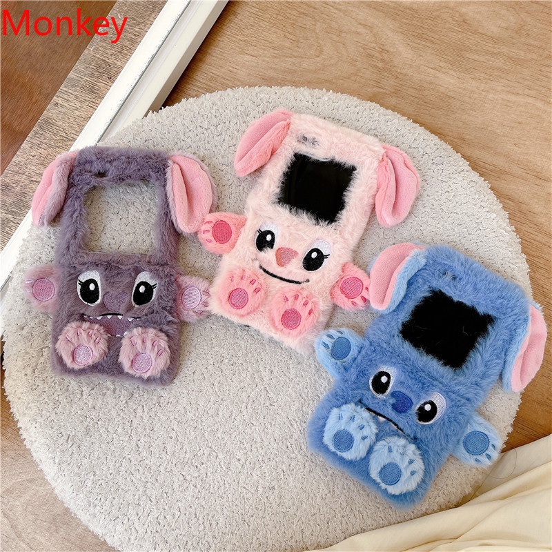 เคสโทรศัพท์มือถือ ซิลิโคนนุ่ม ขนปุย ลายการ์ตูน สําหรับ Samsung Galaxy Z Flip 6 5 Case 4 3 2 1 ZFlip3 Z Flip3
