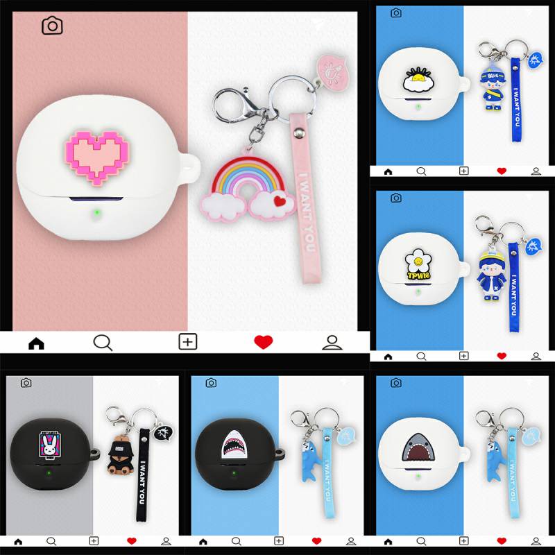 C410  Soundpeats clear case / AIR4 pro CASE Silicone Protective Case Dust-proof Protective Case for 