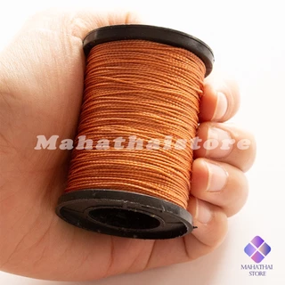 Mahathai ด้ายโพลีเอสเตอร์ สําหรับซ่อมแซมรองเท้าหนัง DIY กว้าง 0.6 มม เหนียวทน nylon thread
