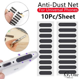 10Pc/Sheet Phone Trumpet Dustproof Self-adhesive Net Plug Sticker/Earphone Hole Anti-dust Mesh Cover