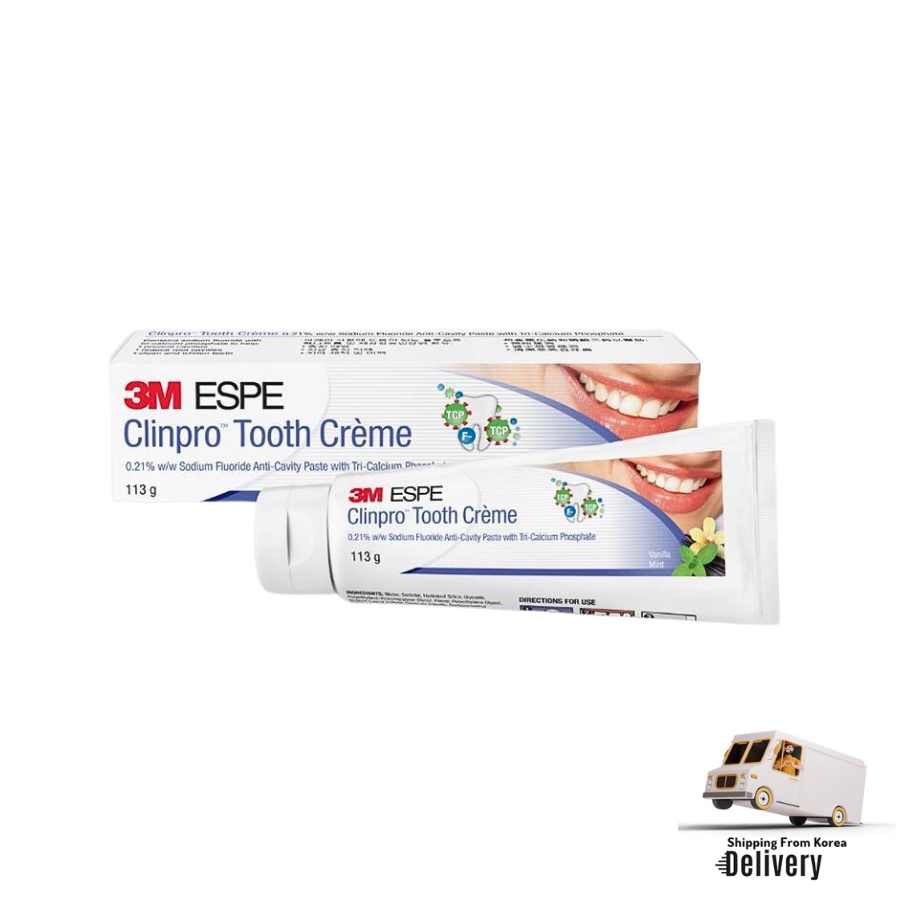 3M Clinpro Tooth Creme 113g โซเดียมฟลูออไรด์ Anti-Cavity Paste พร้อมยาสีฟันครีมโภชนาการ Tri-Calcium