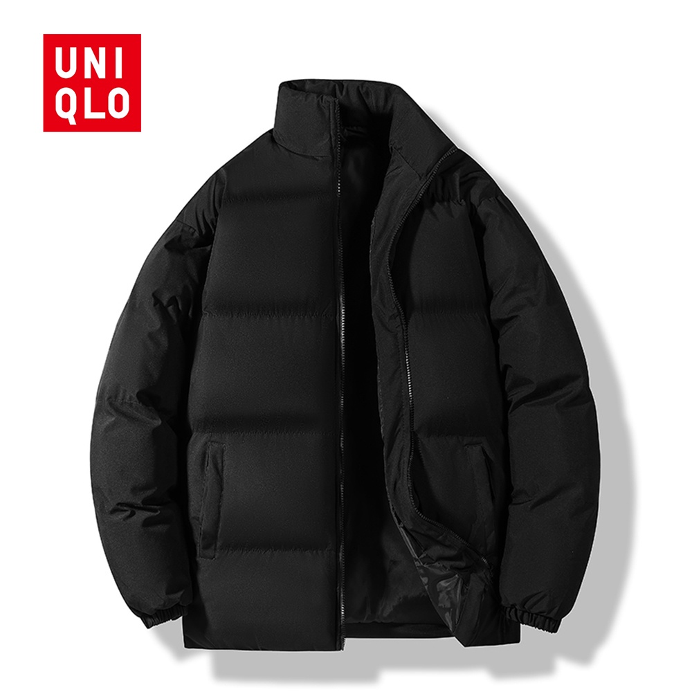 Uniqlo เสื้อแจ็กเก็ตกันหนาว ผ้าฝ้าย ให้ความอบอุ่น แฟชั่นฤดูใบไม้ร่วง และฤดูหนาว สําหรับผู้ชาย และผู้หญิง 2023
