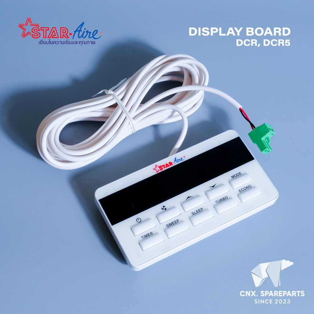 รีโมทมีสาย Star Aire RM (RI) *DCR5 (เฉพาะหน้าจอ+สาย) อะไหล่แอร์ ของแท้ศูนย์