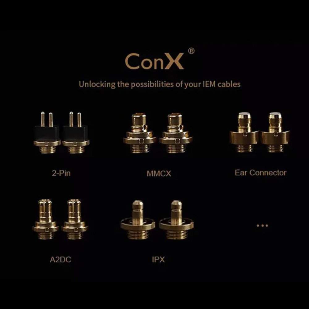 ชุดเอฟเฟคเสียง ConX Con X Basic และตัวเชื่อมต่อ 2Pin (0.78 มม.) MMCX IPX A2DC
