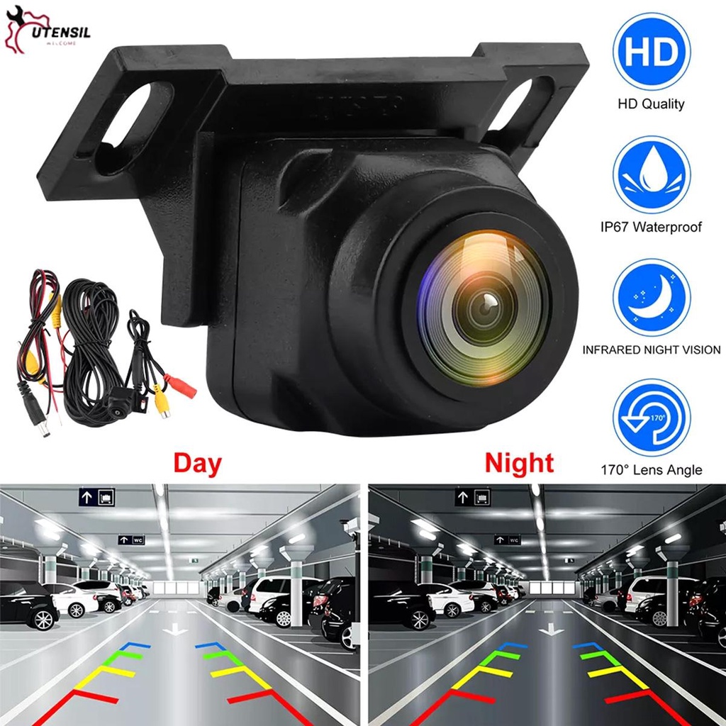 【จัดส่งในไทย】กล้องมองหลังรถยนต์ 170° กล้องหน้ารถ กล้องด้านหลังรถยนต์ kamera spion มุมกว้างปรับได้กล้องถอยหลัง 2/4pcs SET