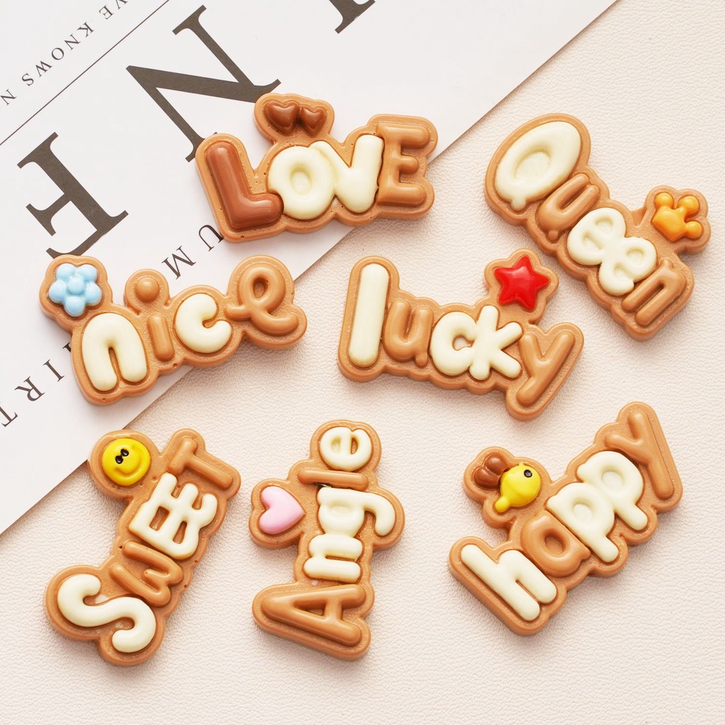 10 ชิ้น / เซต การ์ตูน สีกาแฟ ป้ายเรซิน หลังแบน กิ๊บติดผม ครีมหมากฝรั่ง อุปกรณ์ DIY จี้ เครื่องประดับ วัสดุตกแต่ง