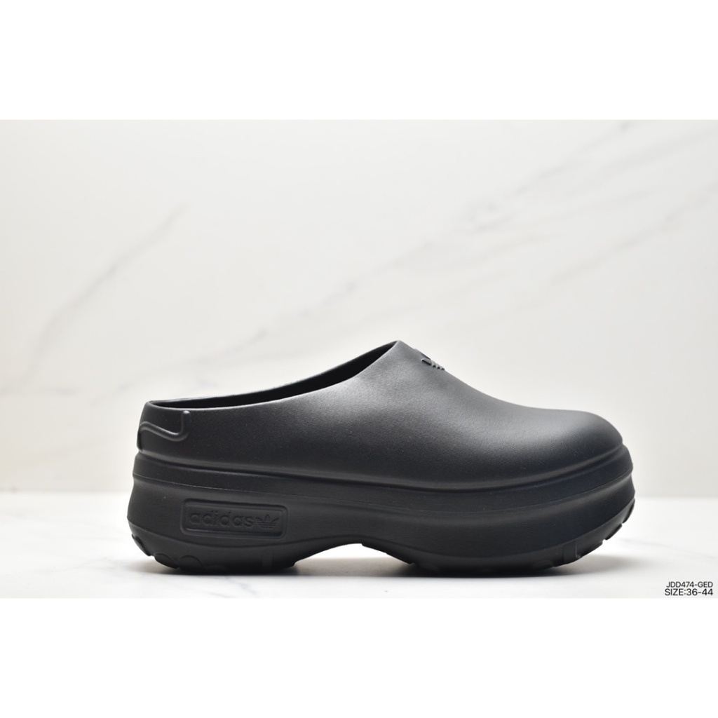 Hot sales Adidas Adifom Stan Smith Platform MuleSand Black Unisex แฟชั่นรองเท้าแตะสบาย ๆbasketball free shipping