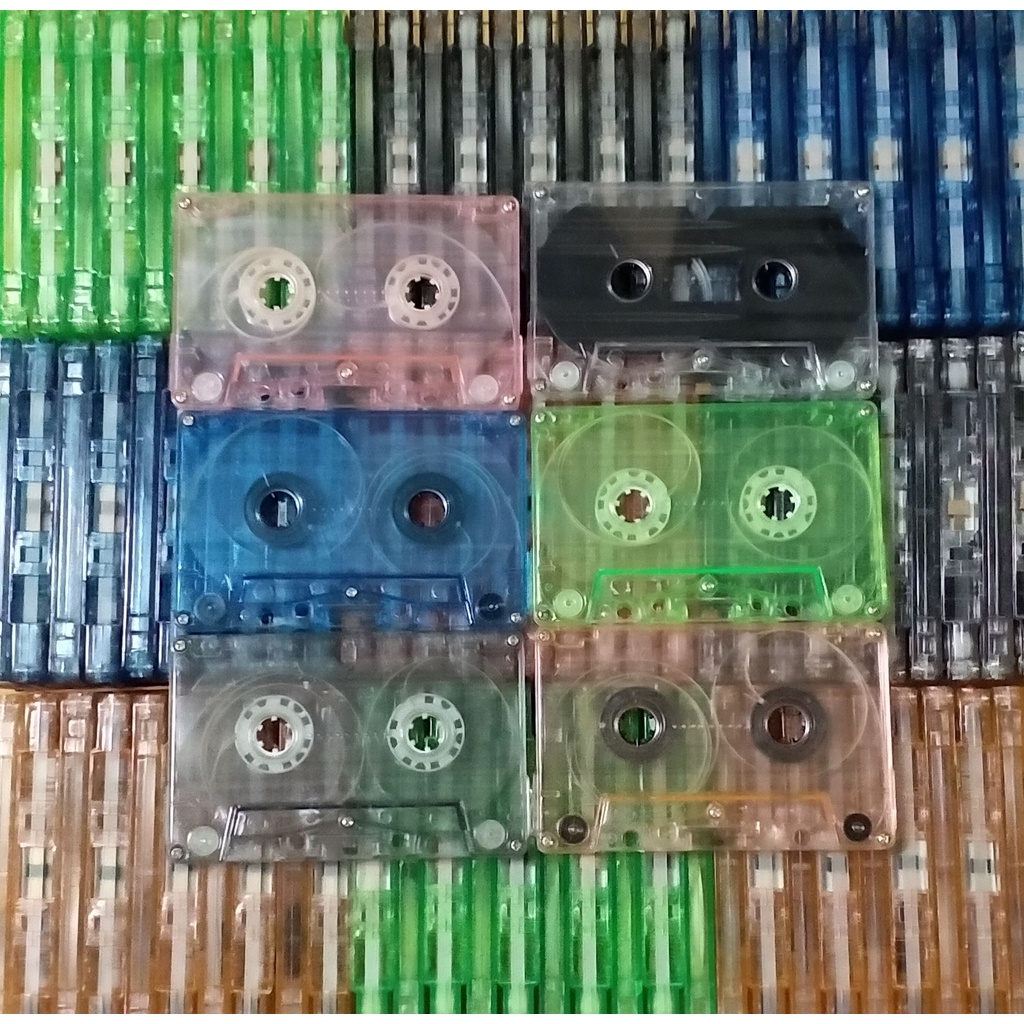 ตลับเทปเปล่า ใหม่ ชุด 5 ชิ้น 10 ชิ้น คละสี ไม่มีเส้นเทป เทปเพลง ม้วนเทป คาสเซ็ทเทป