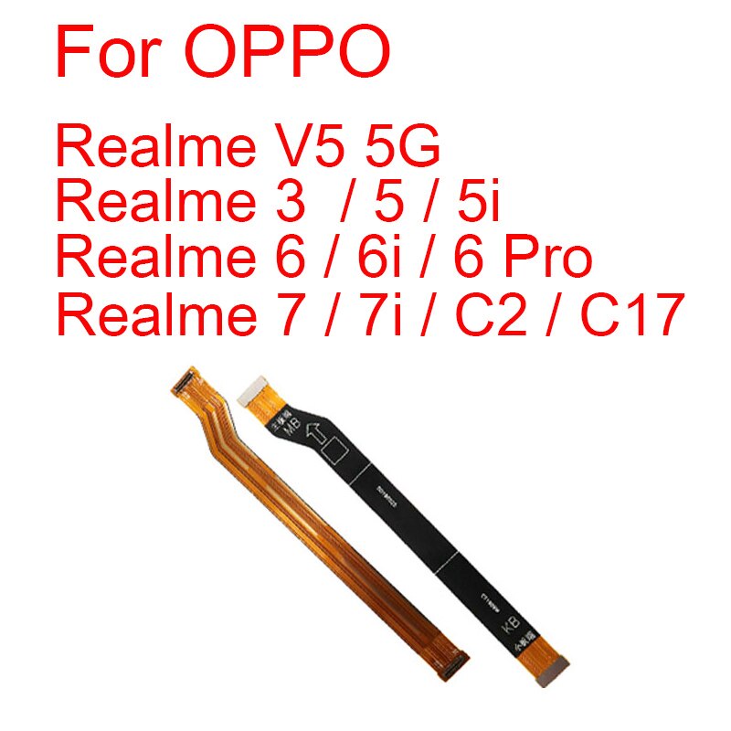 เมนบอร์ด Flex สําหรับ Oppo Realme 3 5 5i 6 6i 6Pro 7 7i C2 C17 V5 5G LCD หลักเมนบอร์ด Flex อะไหล่
