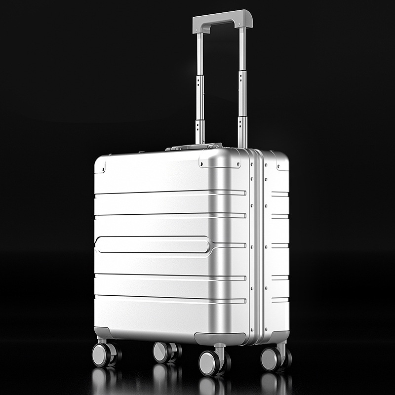กระเป๋าเดินทางอลูมิเนียมแมกนีเซียมแม็กนีเซียมเต็มรูปแบบ กระเป๋าเดินทางธุรกิจระดับไฮเอนด์ 20 นิ้ว Deng Case กระเป๋าเดินทางขนาด 24 นิ้ว