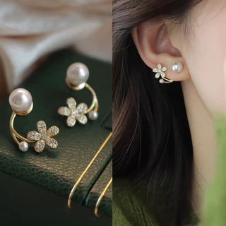 เครื่องประดับ ต่างหูกระดุม สีทอง ยอดนิยม สําหรับผู้หญิง