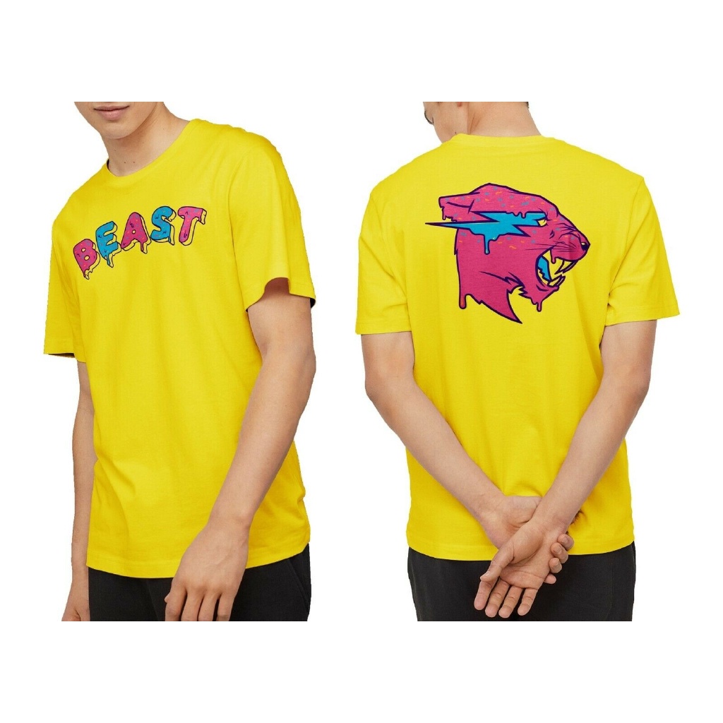 ร้อน a เสื้อยืด พิมพ์ลาย Mr Beast Yum Mr Beast Merch สําหรับผู้ชาย