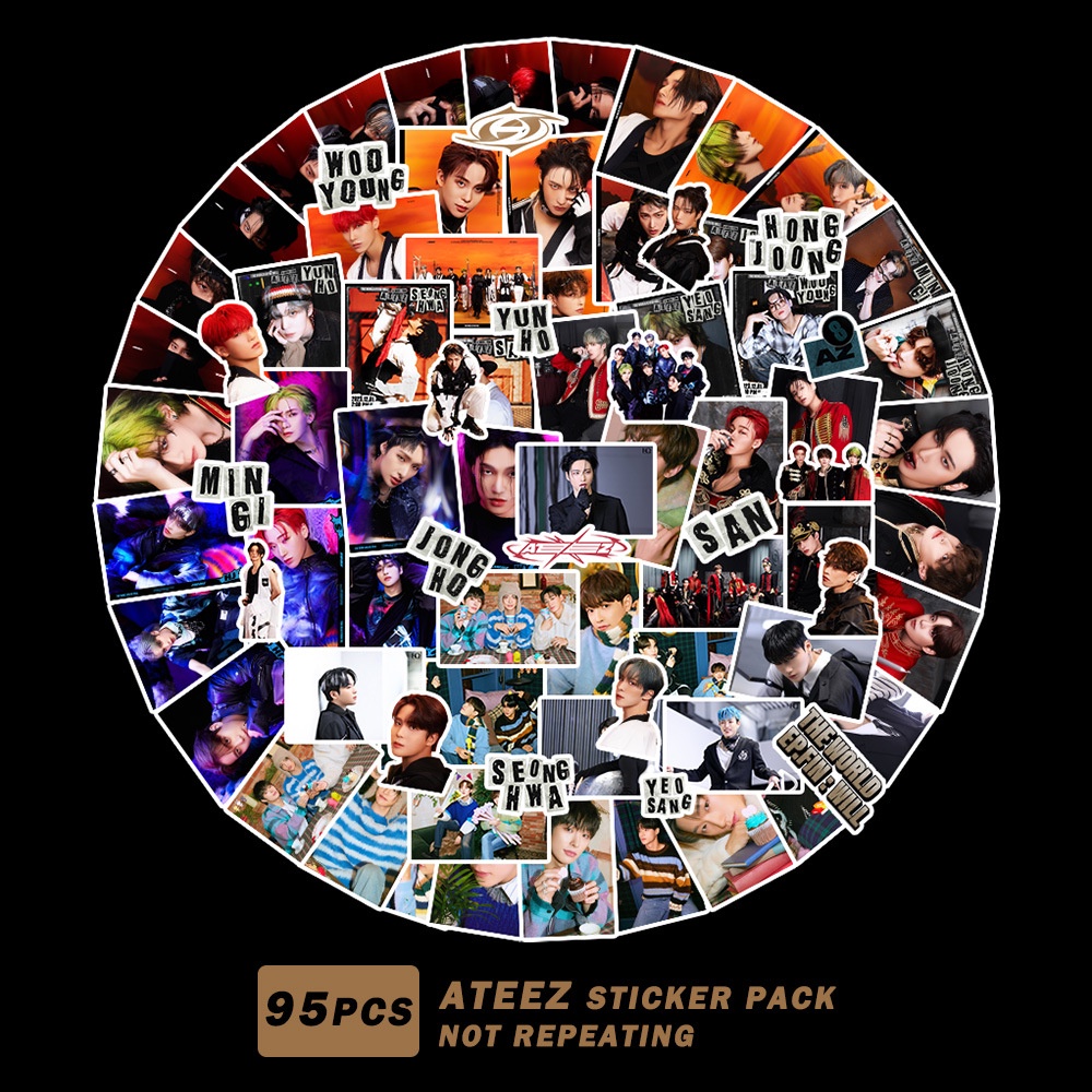 KPOP ATEEZ New Creative Stickers Computer Stickers Decorative