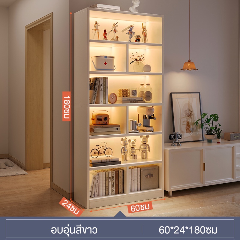 ชั้นวางของ ชั้นวางหนังสือ ตู้โชว์ ตู้หนังสือ ตู้เก็บของ（ไม่รวมสิ่งที่นํามาจัดแสดง）