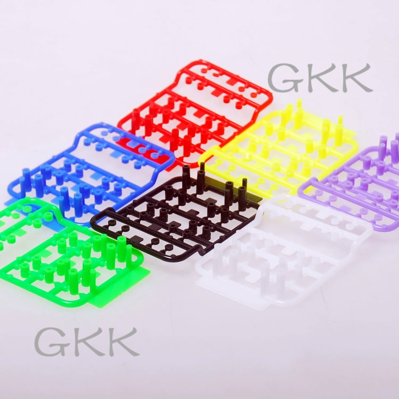 GK 1 Set 1.5/3/6/6.7/12mm Homemade Lightweight Plastic Spacer Set Tube Screw Washer Gasket Parts 155
