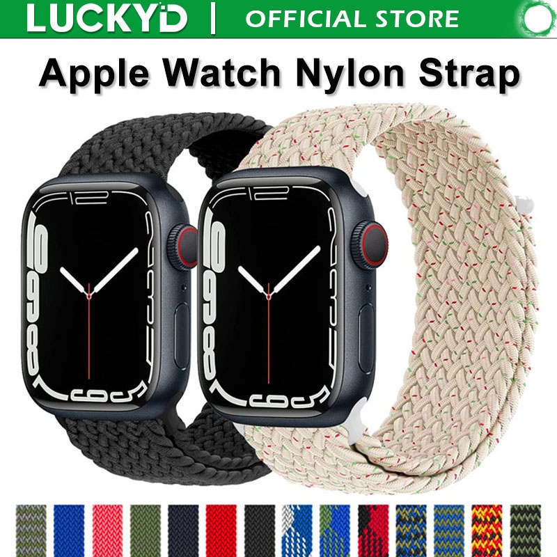 สายนาฬิกาข้อมือไนล่อนถัก สําหรับ Apple Watch ขนาด 49 45 44 42 มม. 41 40 38 มม. iWatch Smart Watch Series Ultra2 Ultra 9 8 7 6 5 4 3 2 1 SE