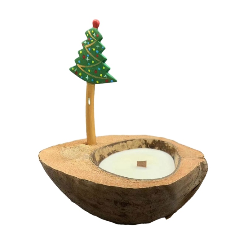 CH Natural Coconuts Scented SoyWax AromatherapyCandle