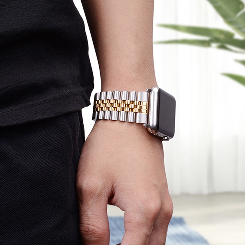 สายนาฬิกาข้อมือ โลหะ แบบเปลี่ยน สําหรับ Apple Watch Ultra 49 มม. 40 มม. 44 มม. 38 มม. 42 มม. IWatch Series 11 10 9 8 7 6 SE 5 4 45 มม. 41 มม. ราคา ถูกที่สุด ดีลบีเคเค แกลเลอรีภาพที่ 4