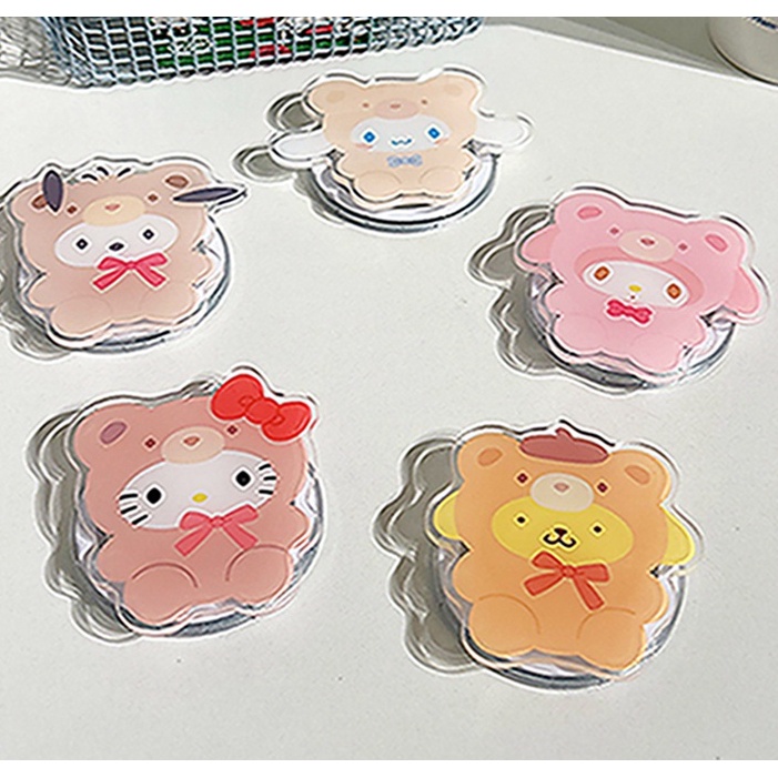 แม่เหล็กดึงดูด ที่วางโทรศัพท์ การออกแบบน่ารัก การ์ตูน My Melody HelloKitty Cat Cinnamoroll Stand สําหรับโทรศัพท์มือถือเปล่า Magsafe เคสแท็บเล็ต โทรศัพท์มือถือ กันตก PC ตัวยึด