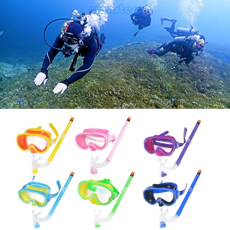 Mon Kid Snorkel ชุดดําน้ําตื้น แว่นตาว่ายน้ํา สําหรับเด็ก ป้องกันหมอก ดําน้ํา