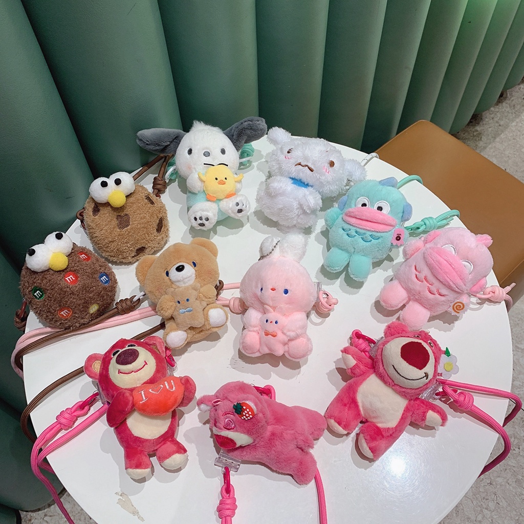 เคสโทรศัพท์มือถือ ผ้ากํามะหยี่ขนนิ่ม ลายการ์ตูนหมี ปลาการ์ตูน Cinnamoroll Hanton สไตล์เกาหลี สร้างสรรค์ สําหรับ Huawei Apple