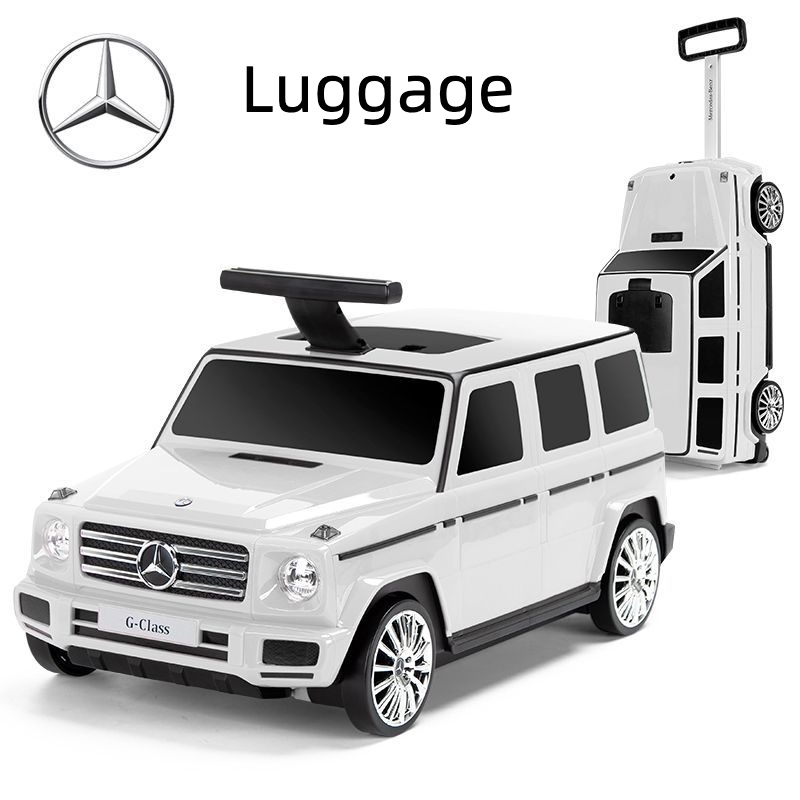 Mercedes-benz กระเป๋าเดินทางเด็ก สามารถติดตั้งได้ รถเข็น กระเป๋าเดินทาง อเนกประสงค์ ของเล่นรถ ของขวัญเด็ก