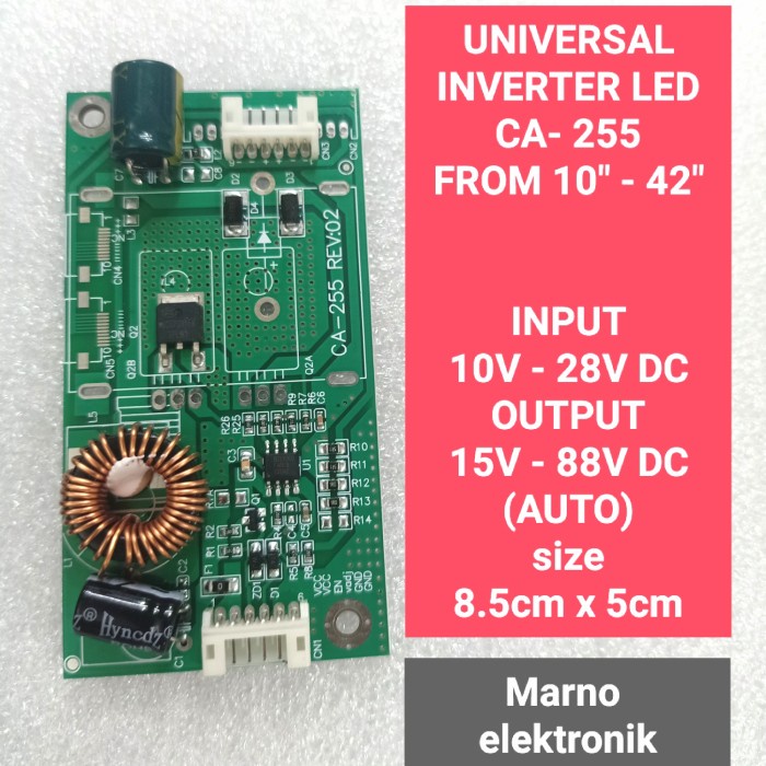 UNIVERSAL DRIVER INVERTER BACKLIGHT TV LED 24 32 42 INCH CA-255 CA 255 PART TOOL ELECTRO
