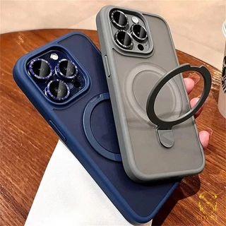 YUFU เคสโทรศัพท์มือถือแบบแข็ง กันกระแทก กันรอยเลนส์กล้อง แม่เหล็ก หรูหรา สําหรับ IPhone 16 15 14 13 12 11 Pro Max