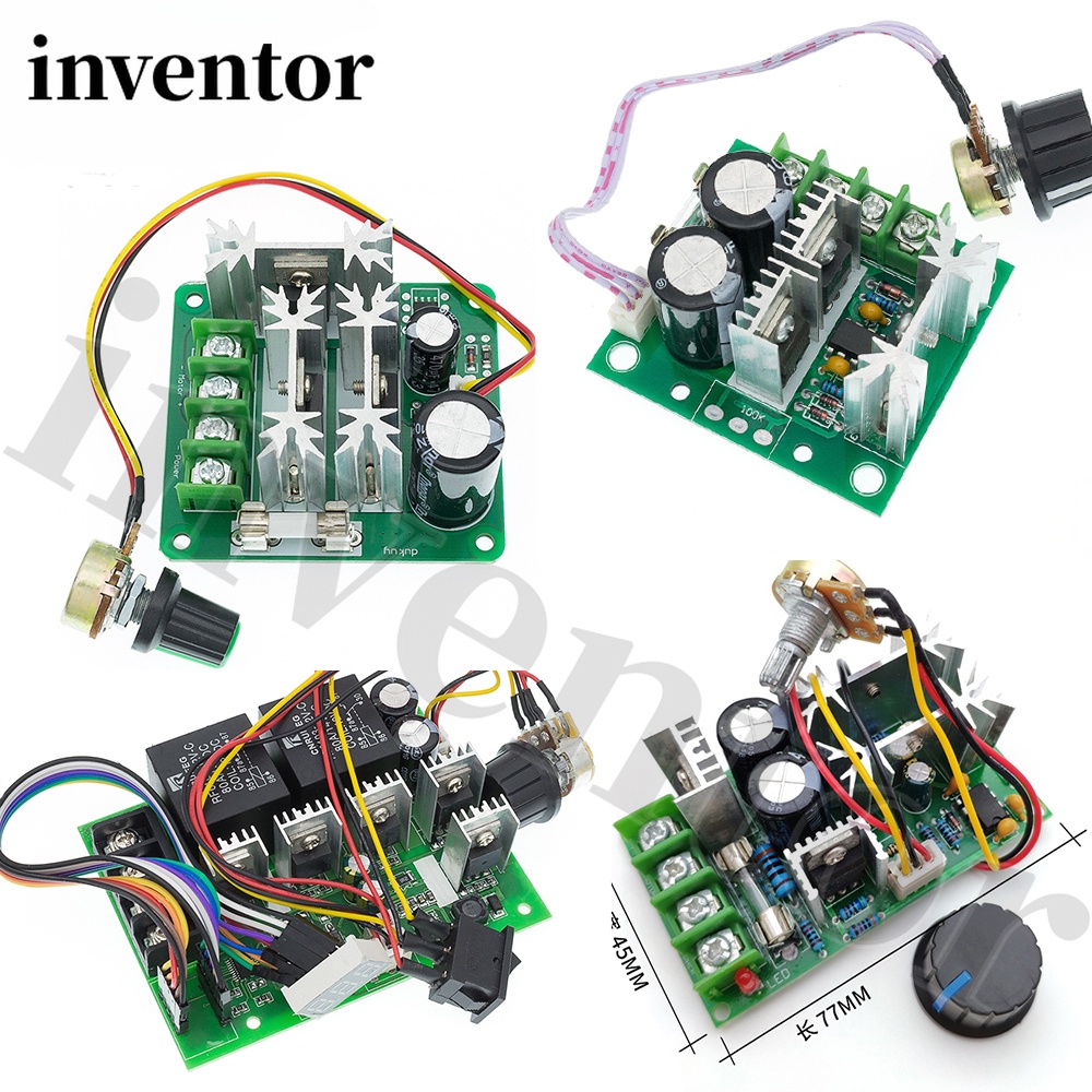 สวิตช์ควบคุมความเร็วมอเตอร์ PWM 10A 12V-40V 15A 6V-90V 20A 10V-60V DC