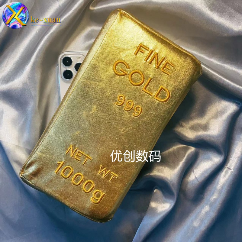 จําลอง Spoof Brick Golden Brick เหมาะสําหรับ iPhone16 13ProMax 15Pro Max 7 16pro 8 7P 8P XR 11 12 13 14Plus เคสโทรศัพท์เคสโทรศัพท์ป้องกัน 3HEK