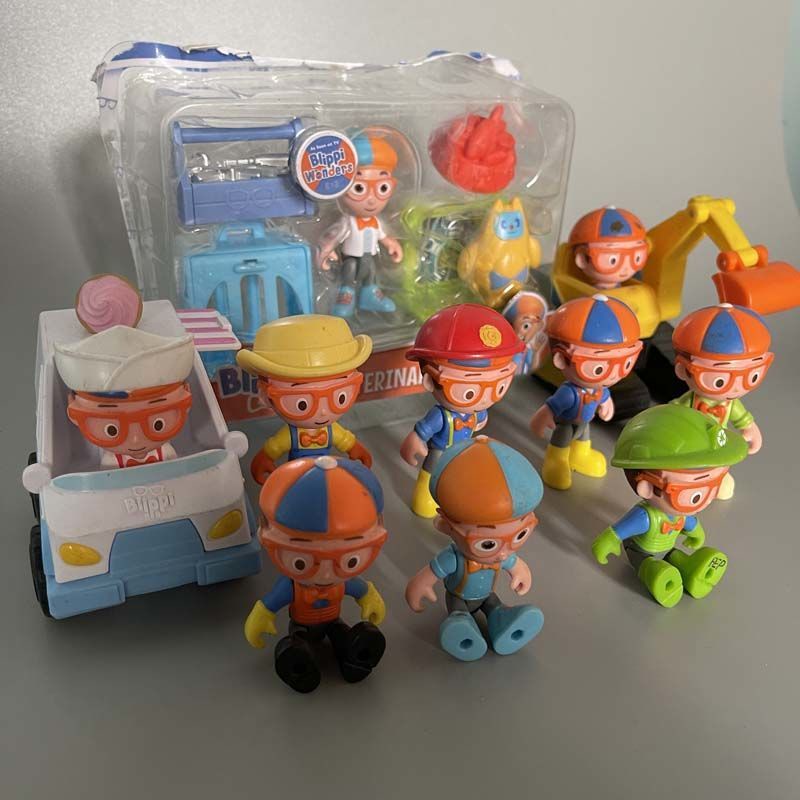 ของแท้ Blippi Ball Pit ตุ๊กตาปริศนา ภาษาอังกฤษ ขนาด 10 ซม. สําหรับเด็ก