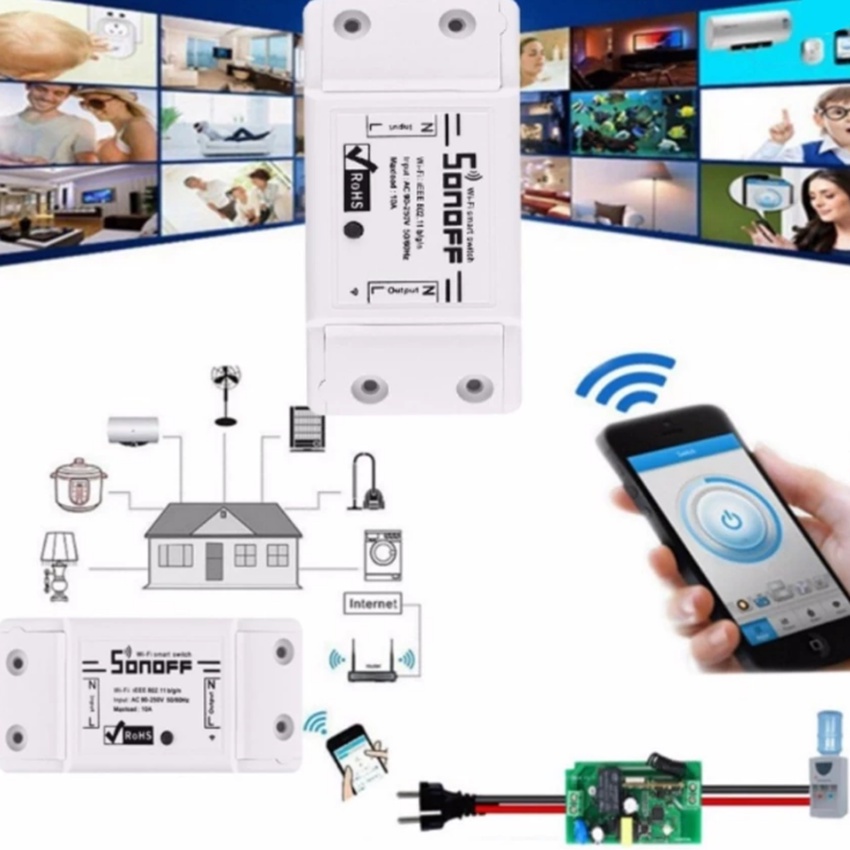 Sonoff basic สวิตช์สั่งงานด้วย WiFi รุ่น Basic R2