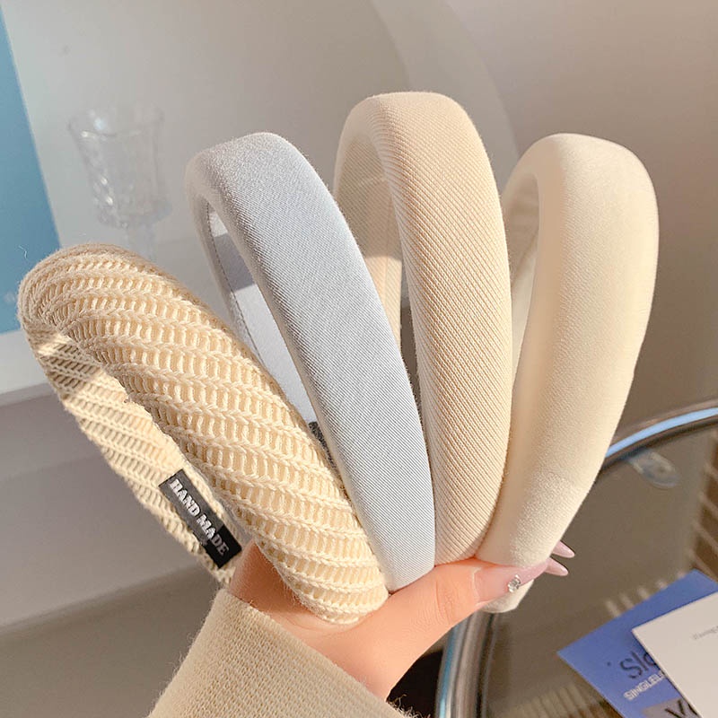 ที่คาดผมสีน้ําเงินฤดูใบไม้ผลิแฟชั่นสุภาพสตรีที่คาดผมปีกกว้างระดับไฮเอนด์ 2025 ที่คาดผมล้างหน้าสาวสไตล์ใหม่ - รูปที่ 4