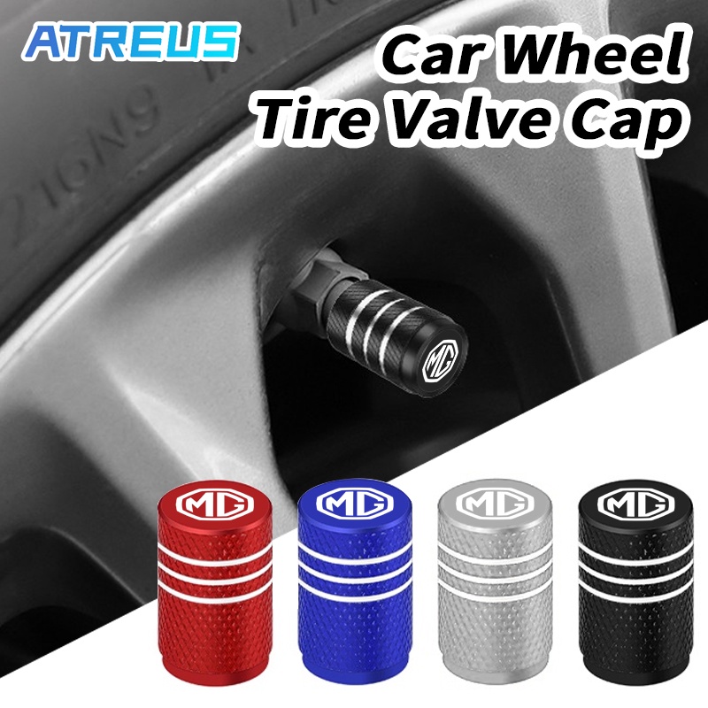 4 ชิ้น MG จุกปิดท่อเติมลมยาง​ สำหรับรถยนต์​ จุกลมยางรถยนต์ สำหรับ MG HS ZS EP MG5 MG3 MG4 EV 4 5 6 GM Mulan 2023 VS HEV