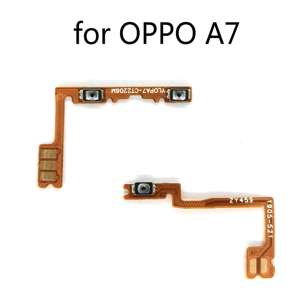 & สําหรับ Oppo A7 เปิดปุ่มปิดสวิตช์ระดับเสียงตัวเชื่อมต่อสายเคเบิล Flex อะไหล่และ AOUF