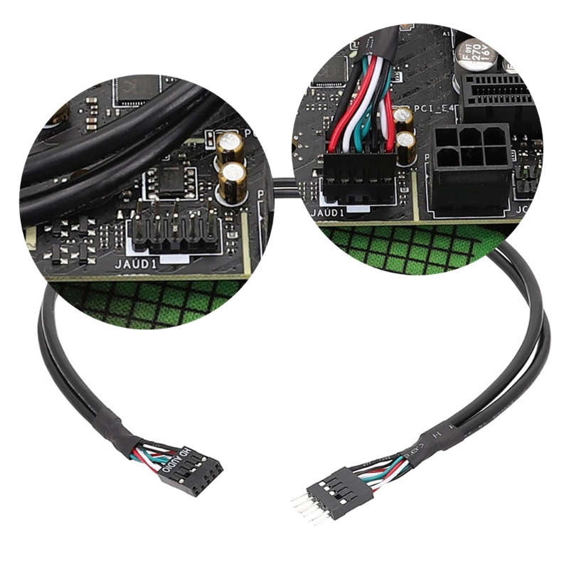BTM แผงด้านหน้า USB 9Pin ชายหญิง Mothboard USB2 0 9Pin 10Pin สายต่อ