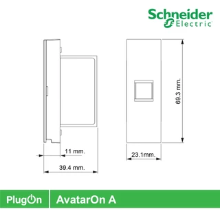 Schneider M3T1RJ6M_WE เต้ารับคอมพิวเตอร์ CAT 6 พร้อมม่านนิรภัยสีขาว LAN socket CAT 6 (RJ45), Whiteสั่งซื้อได้ที PlugOn