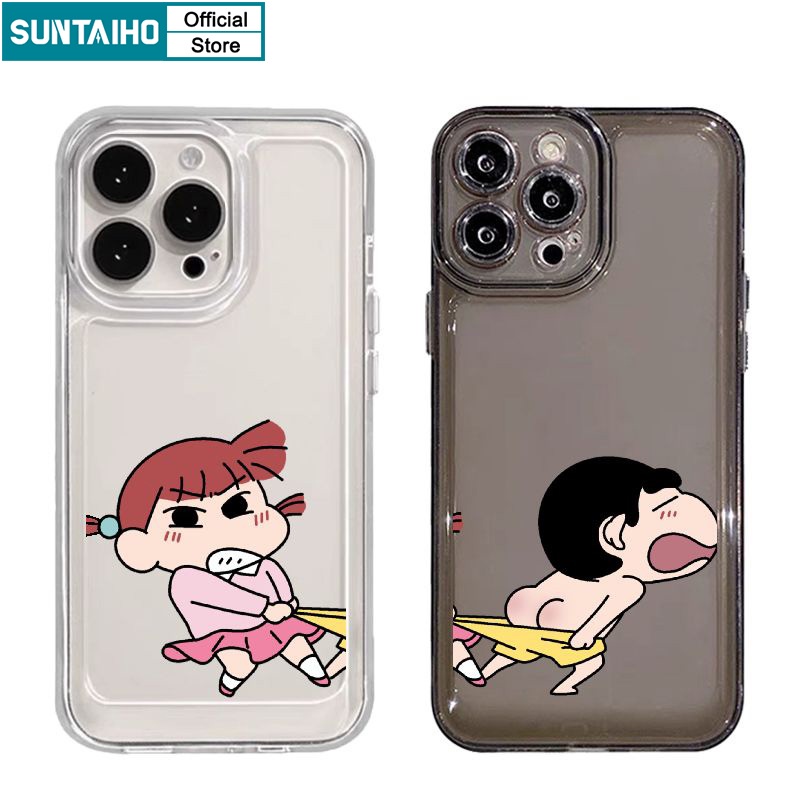 Suntaiho เคสไอโฟน เคสโทรศัพท์มือถือแบบนิ่ม TPU ใส กันกระแทก ลายอะนิเมะญี่ปุ่นน่ารัก แฟชั่น สําหรับ Iphone 15 14 12 13 11 Pro Max IP 7 8 Plus Iphon X XS XR Xs Max