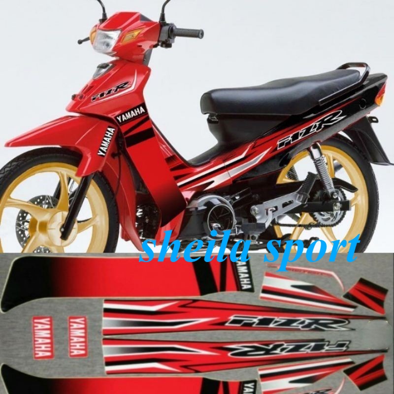 MERAH Striping F1zr f1z r สติ๊กเกอร์ yamaha fizr fiz r f1z r รายการสติกเกอร์รุ่นพิเศษ ร่างกาย สีแดง 