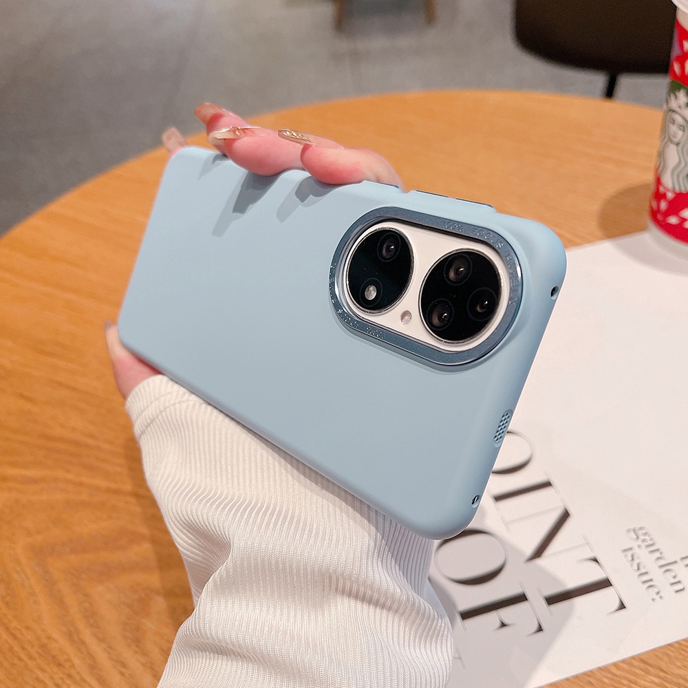 เคสโทรศัพท์มือถือ พลาสติกแข็ง ป้องกันกล้อง ขอบโลหะ สําหรับ Huawei P60 P50 P40 Pro Mate 50 40 30 K01